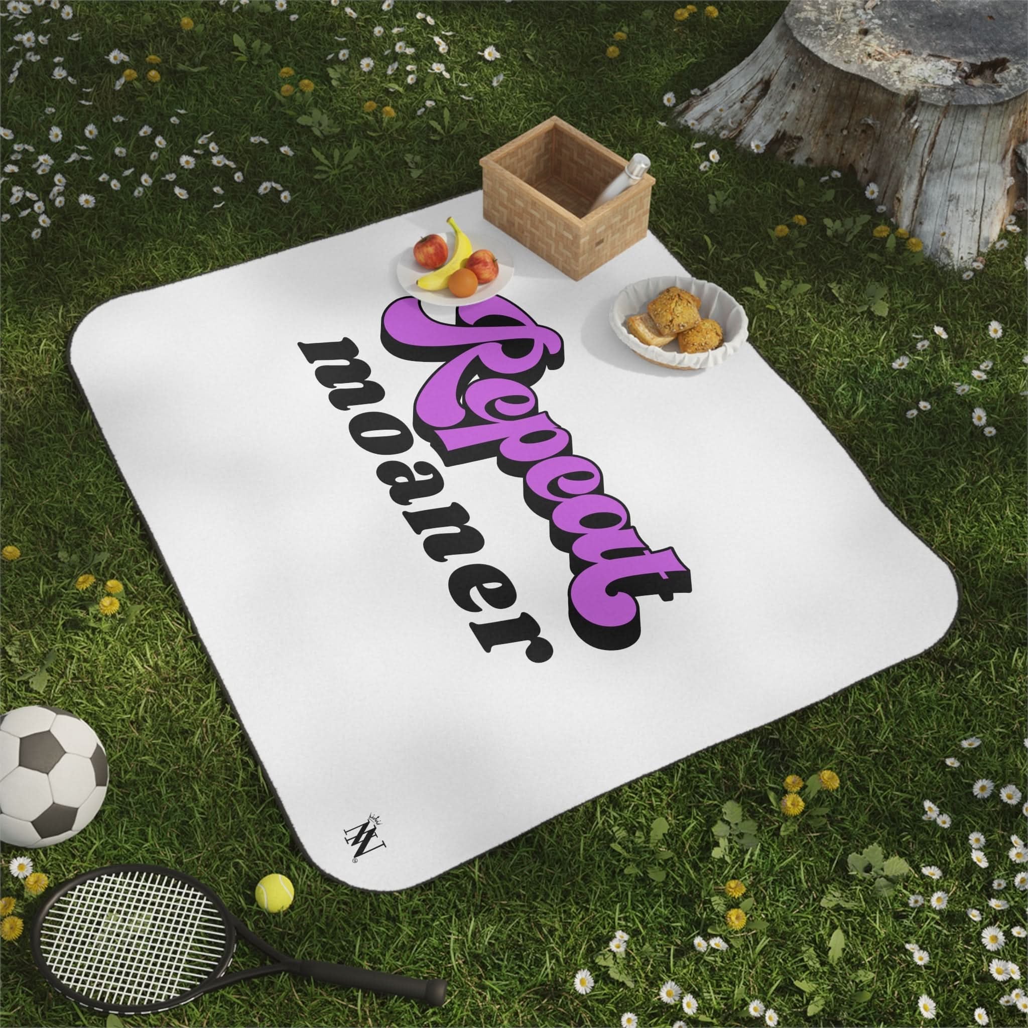 Repeat Moaner | Mix Match Fun-Flirty Lovers’ Water-Resistant Blankets