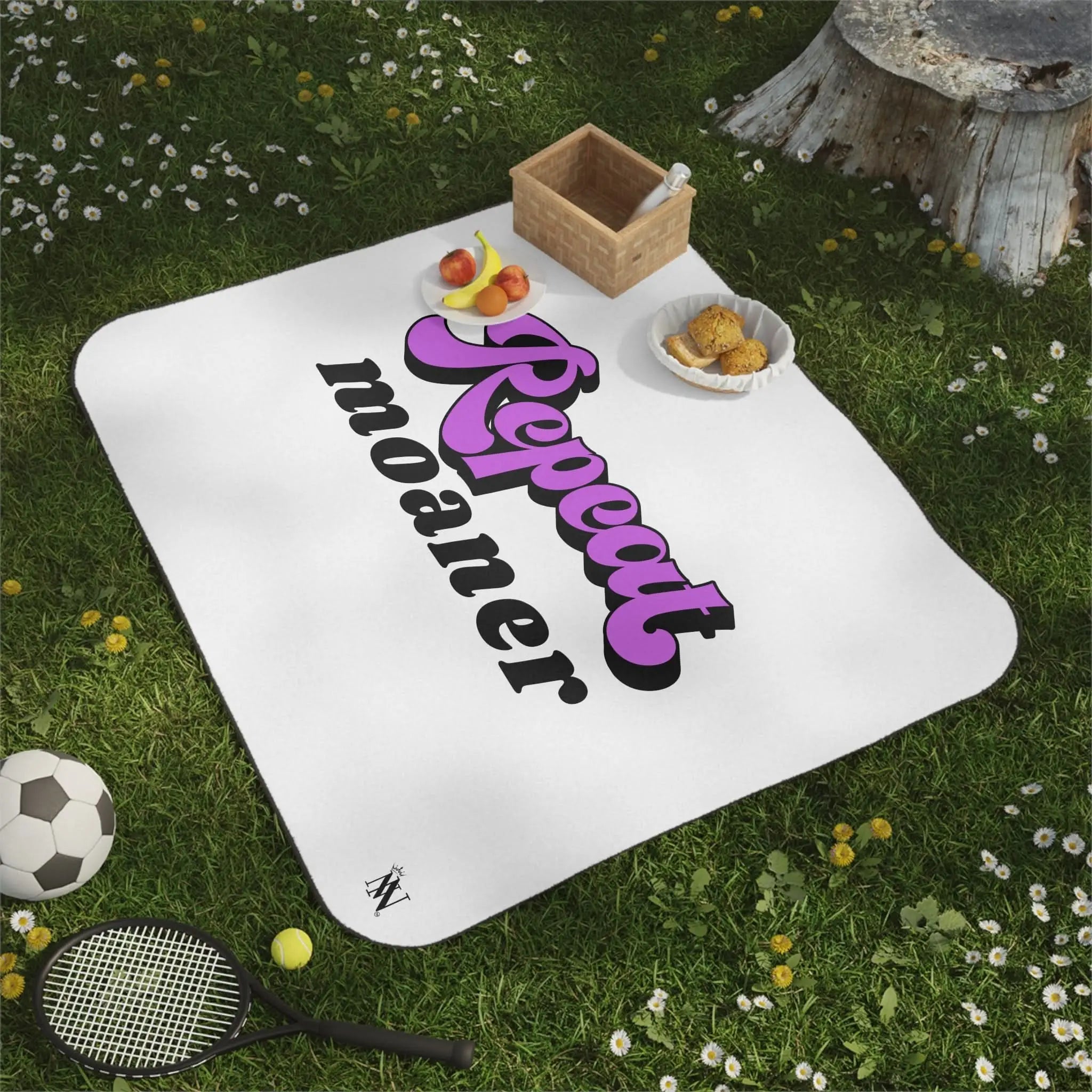 Repeat Moaner | Mix Match Fun-Flirty Lovers’ Water-Resistant Blankets