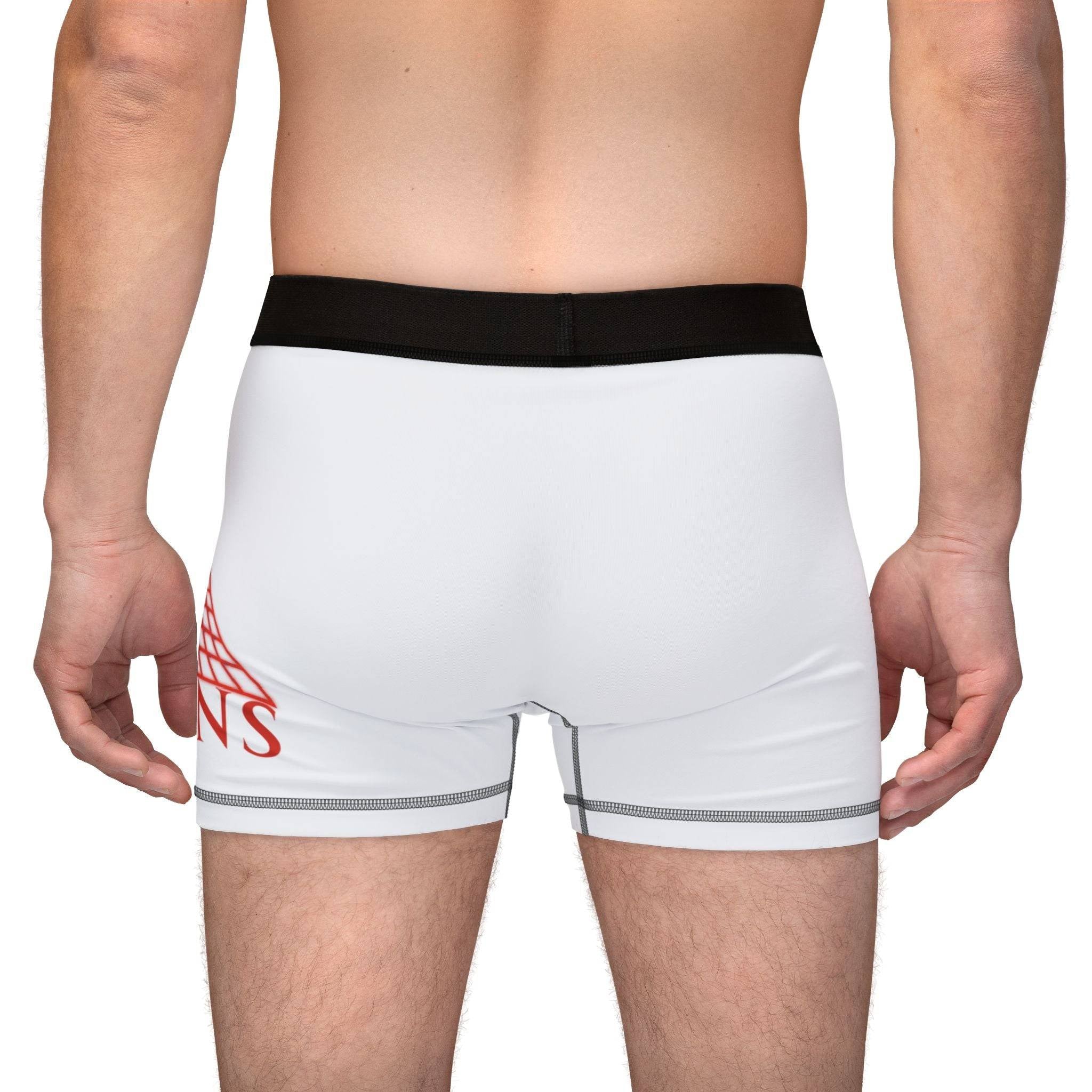 Retro Neon Grid | Mix and Match Fun-Flirty Lovers’ Boxer Briefs