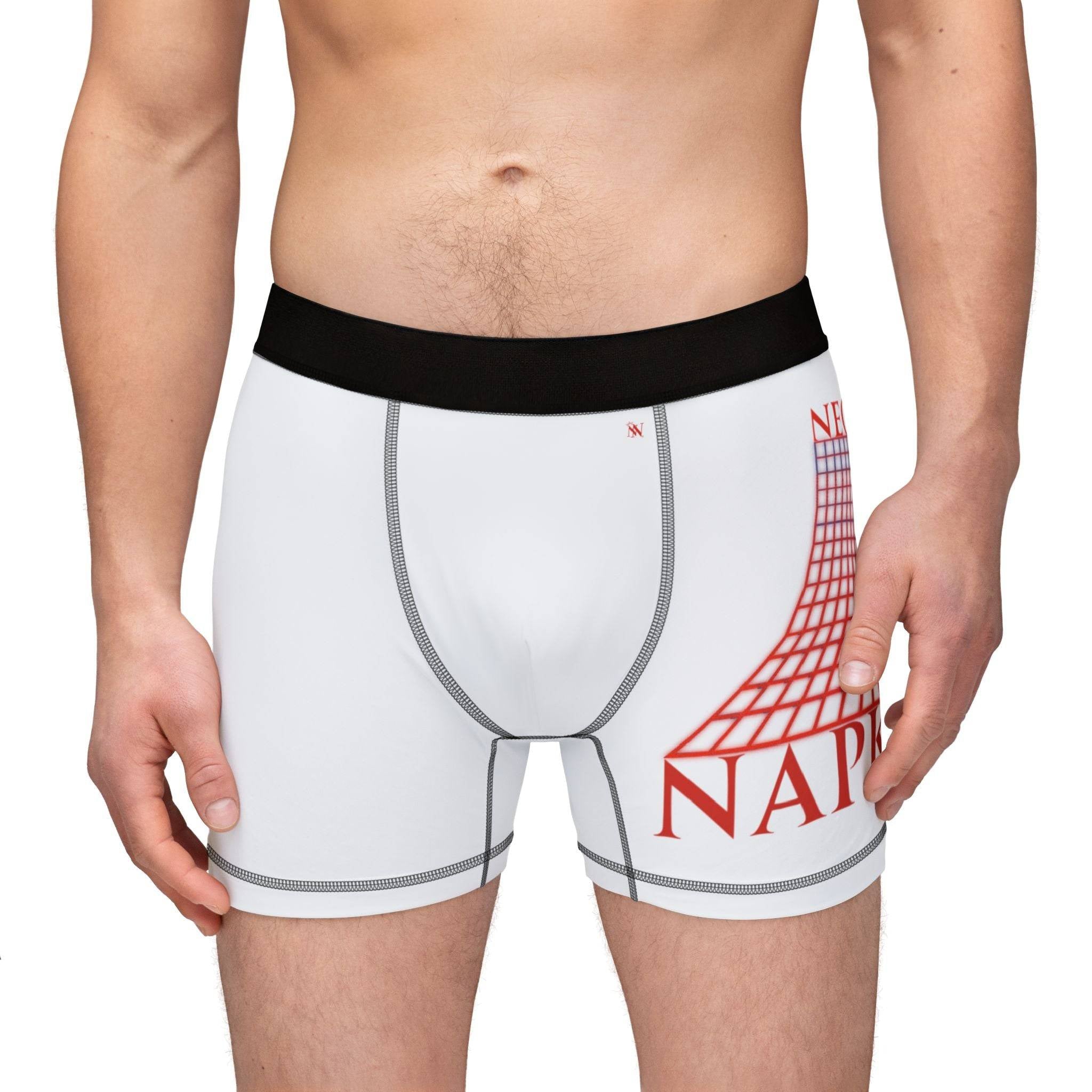 Retro Neon Grid | Mix and Match Fun-Flirty Lovers’ Boxer Briefs