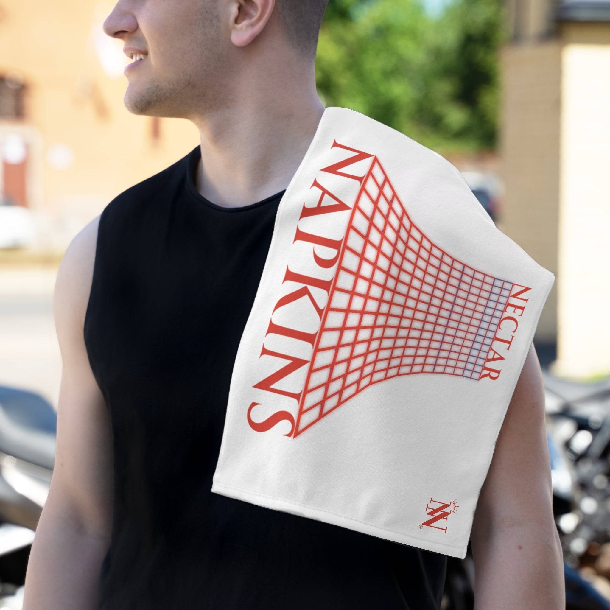 Retro Neon Grid | Mix & Match Soft Fun-Flirty Lovers’ Towels