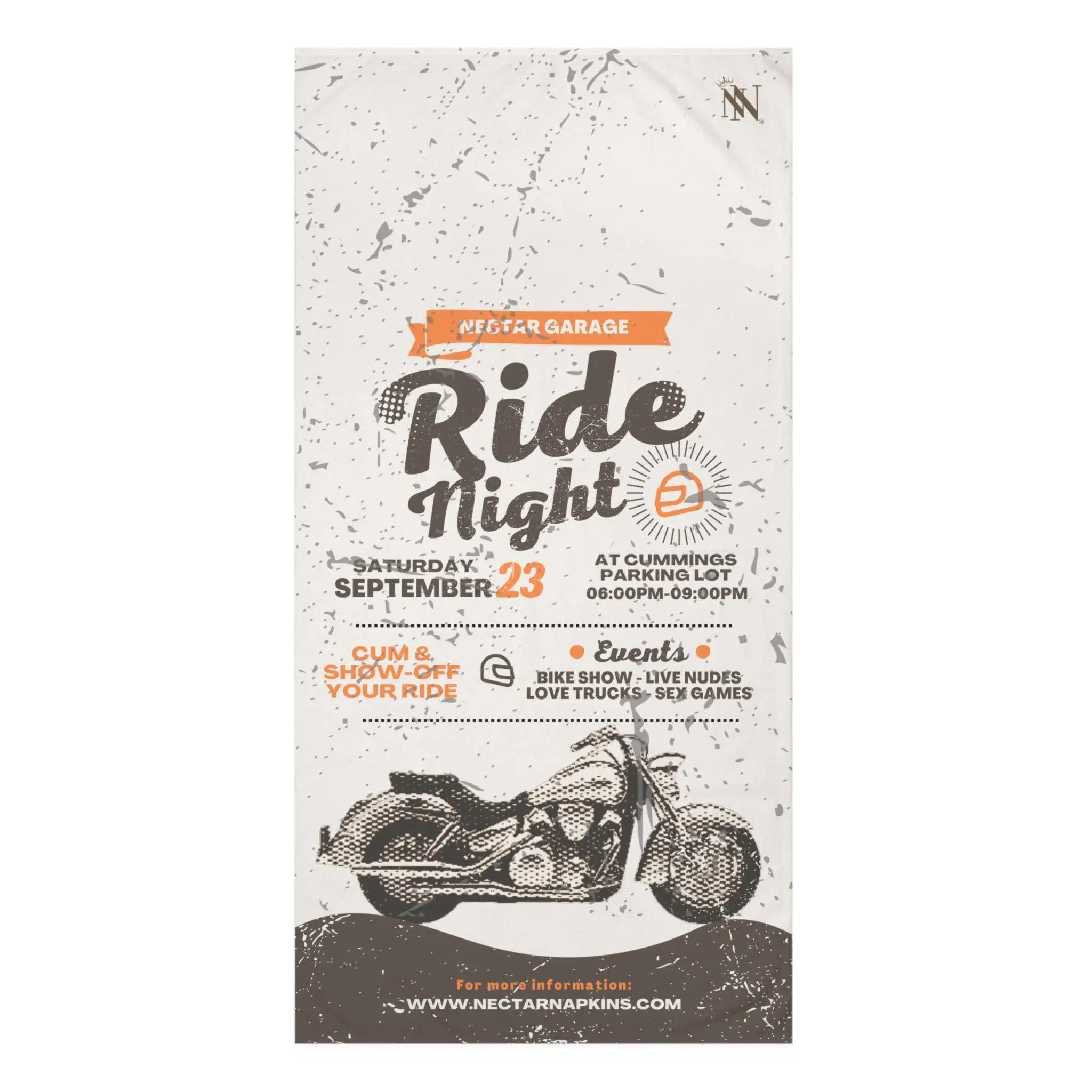 Ride Night | Mix & Match Naughty XL Fun-Flirty Lovers’ Towels
