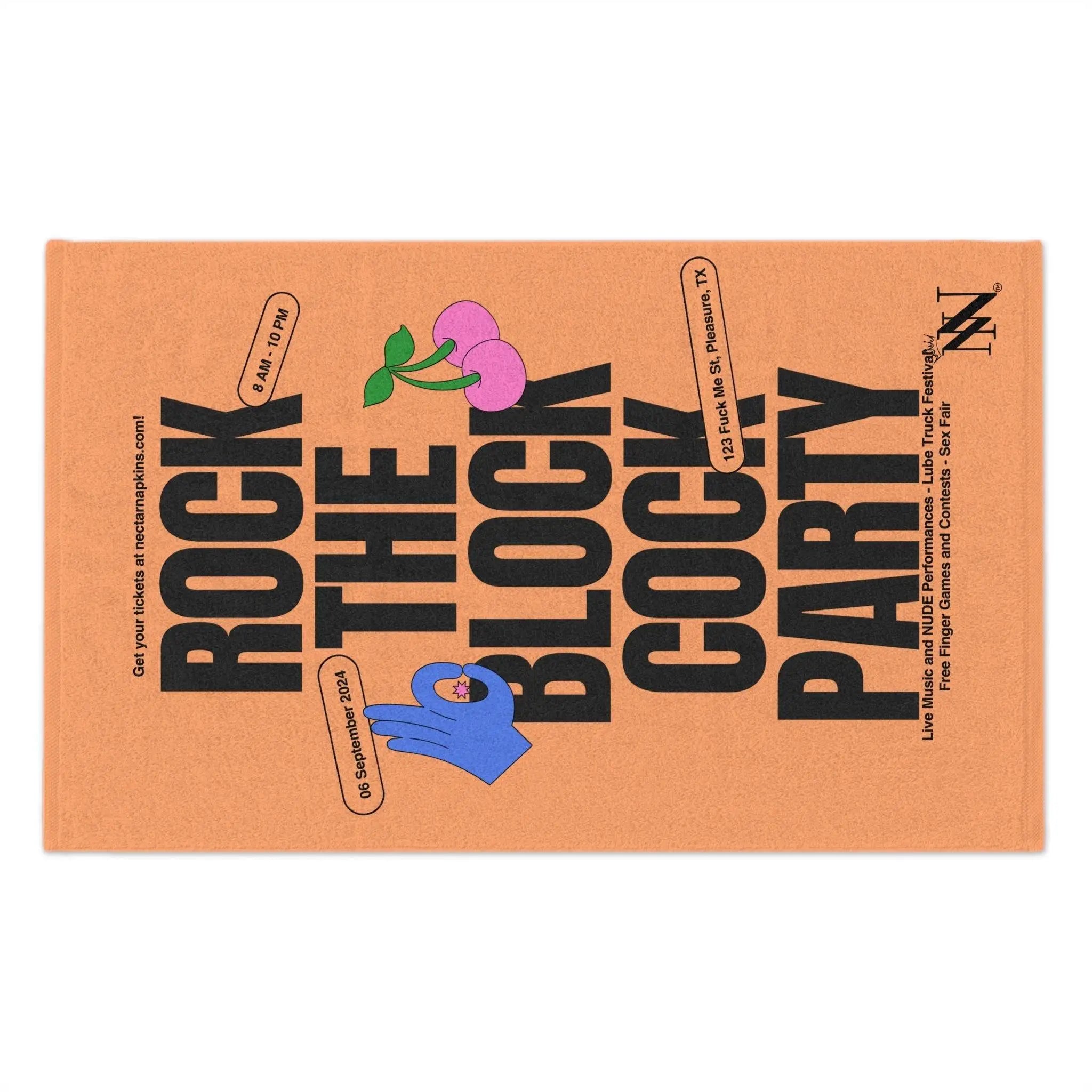 Rock the Block Cock Party | Mix & Match Soft Fun-Flirty Lovers’ Towels