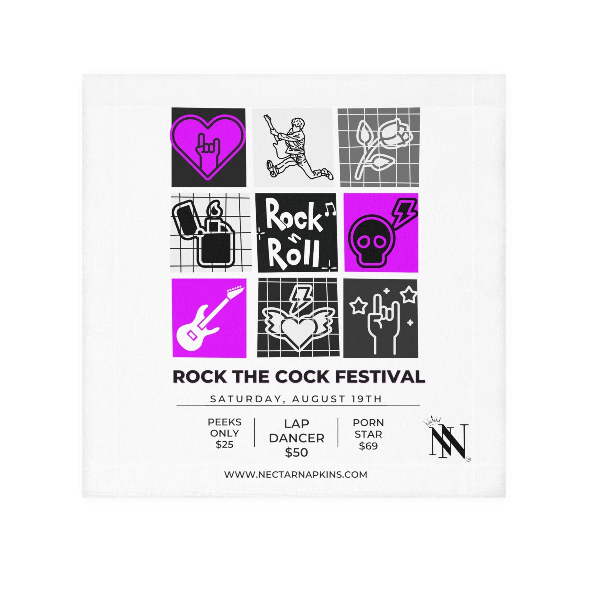 Rock the Cock Fest | Mix & Match Lils’ Fun-Flirty Lovers’ Towels