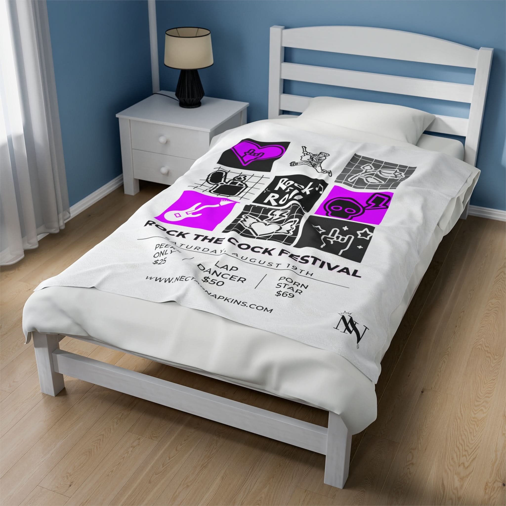 Rock the Cock | Mix & Match Fun-Flirty Lovers’ Blankets