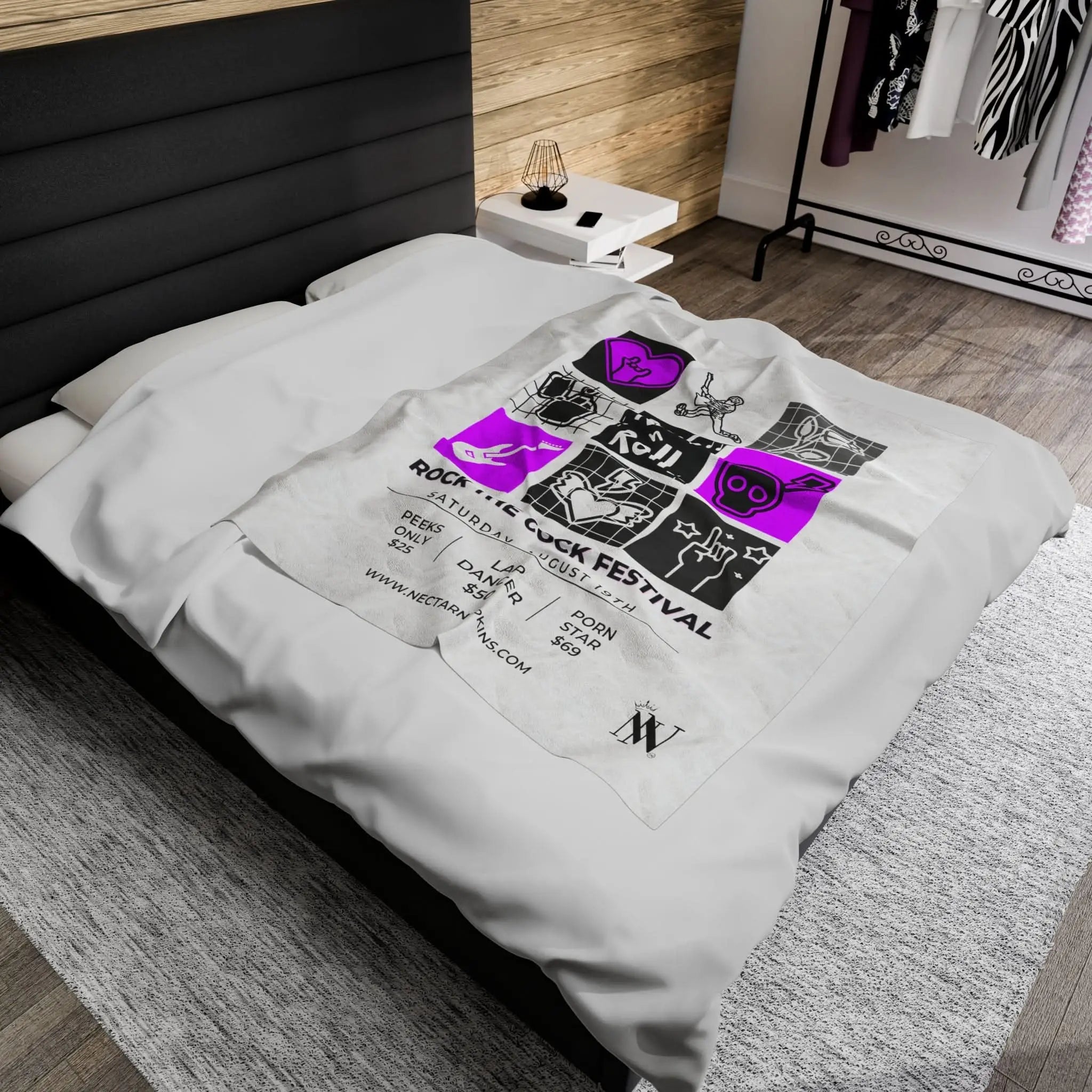 Rock the Cock | Mix & Match Fun-Flirty Lovers’ Blankets