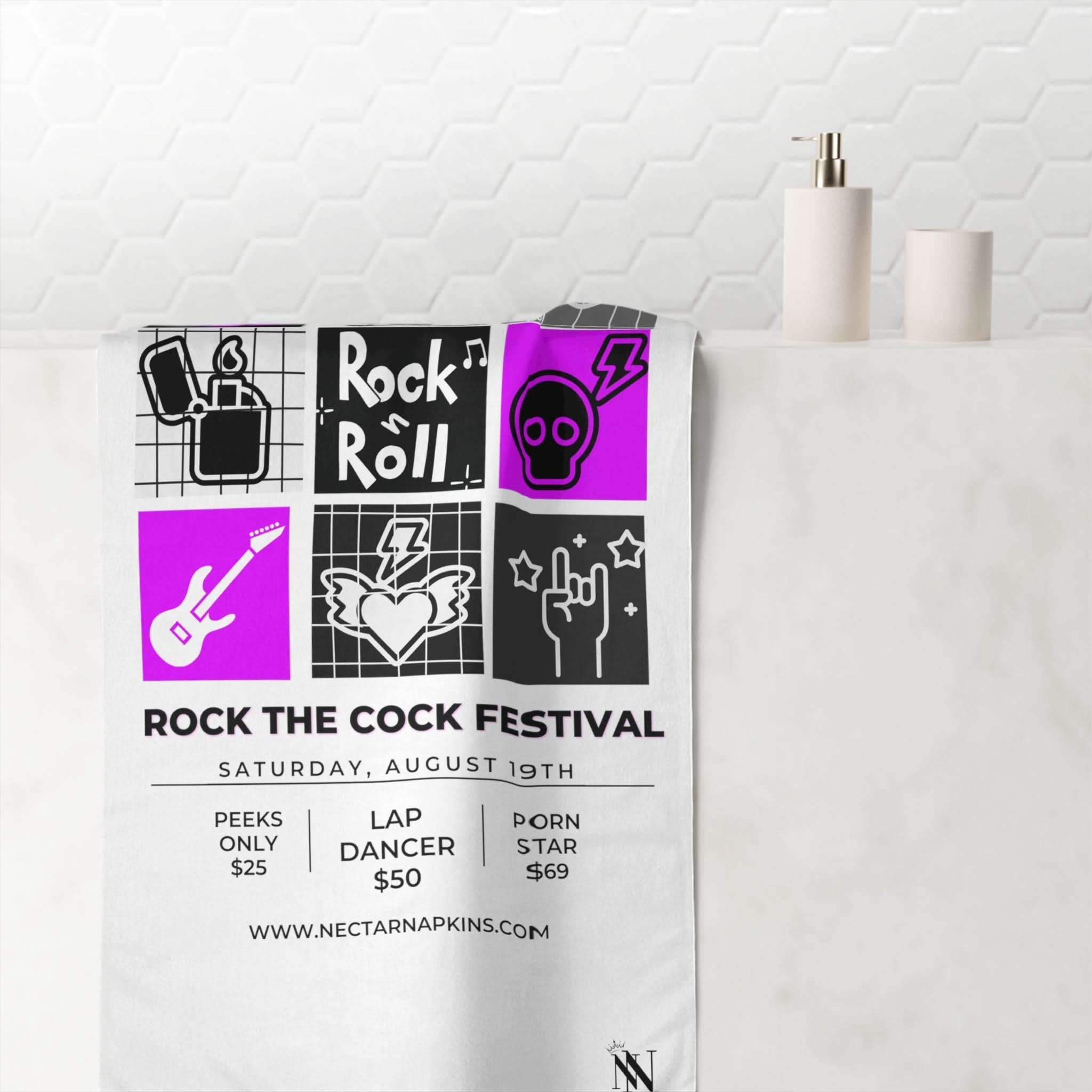 Rock the Cock | Mix & Match Naughty XL Fun-Flirty Lovers’ Towels