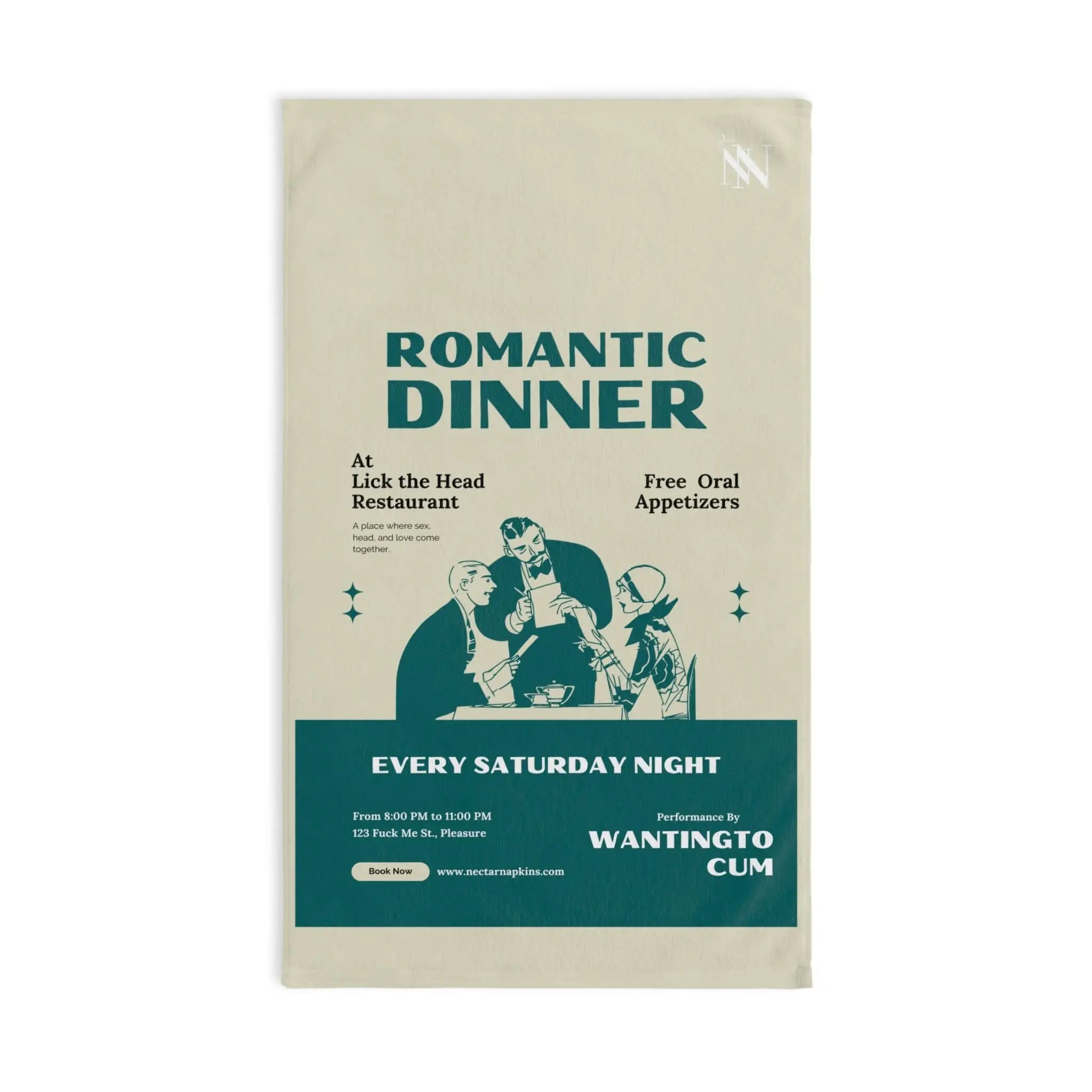 Romantic Dinner | Mix & Match Original Fun-Flirty Lovers’ Towels