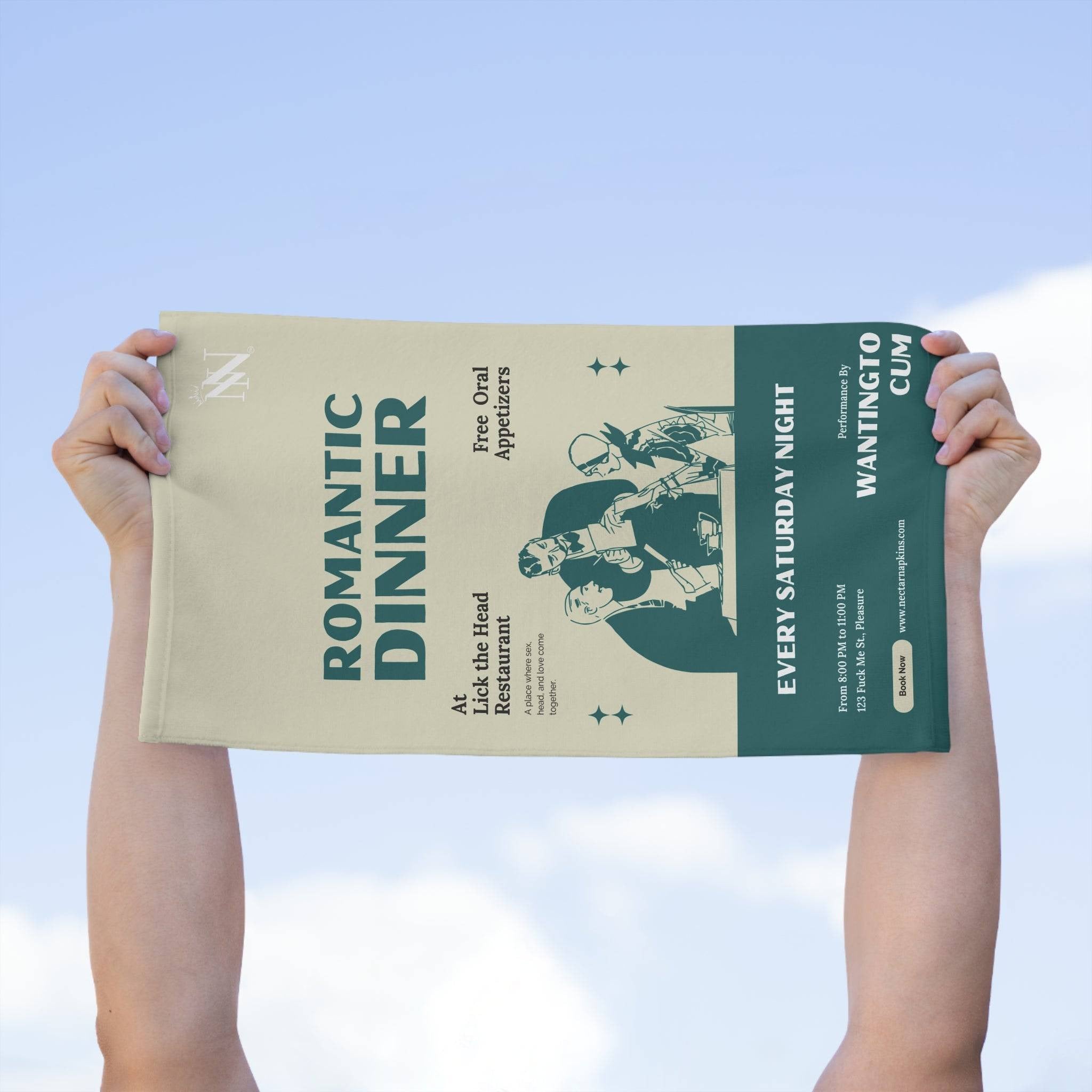 Romantic Dinner | Mix & Match Soft Fun-Flirty Lovers’ Towels