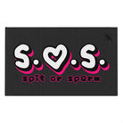 S.O.S. Dark Grey | Mix & Match Soft Fun-Flirty Lovers’ Towels