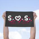 S.O.S. Dark Grey | Mix & Match Soft Fun-Flirty Lovers’ Towels