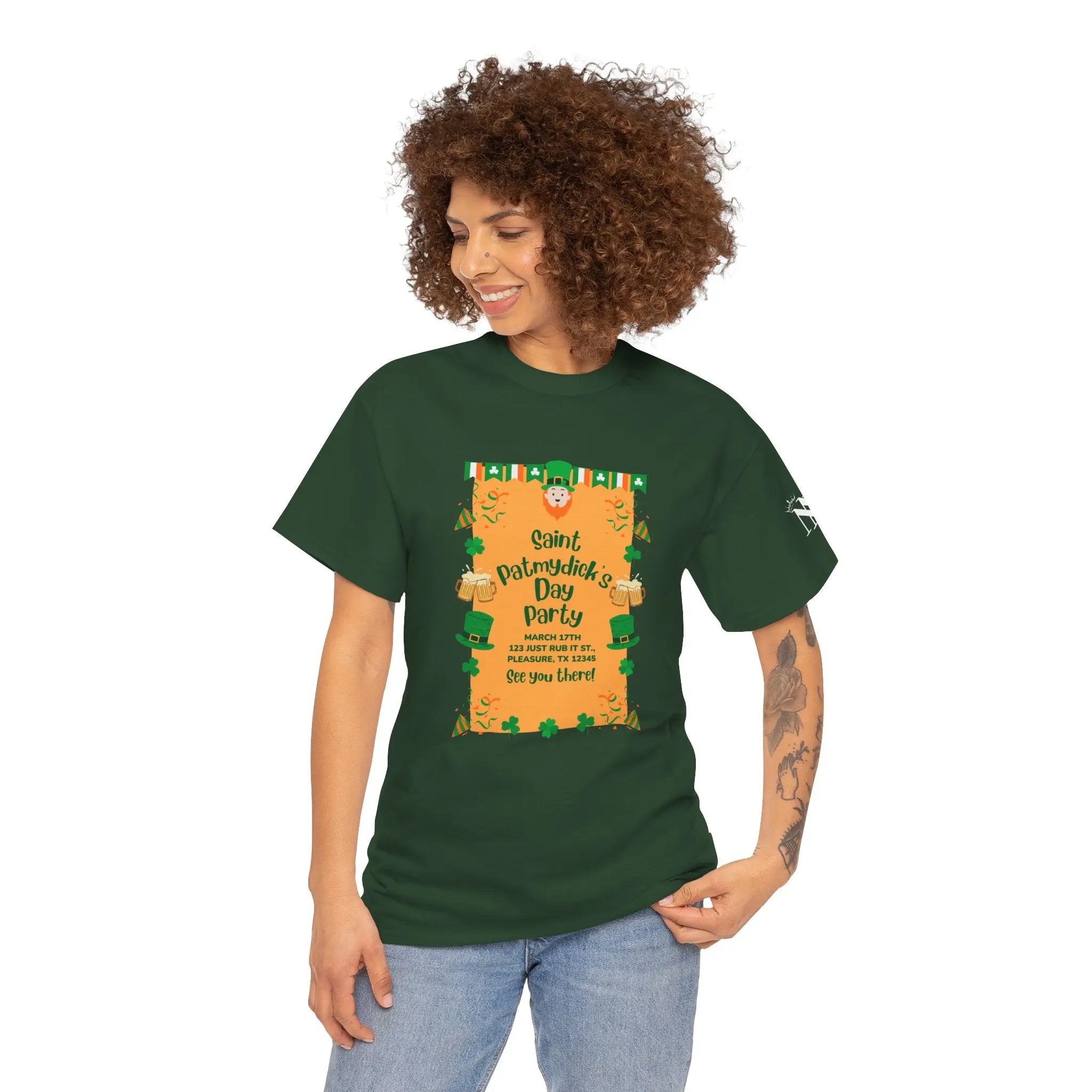 Saint PatMYDICK’s Day Party | Mix & Match 100% Cotton Unisex Fun-Flirty Lovers’ Tees