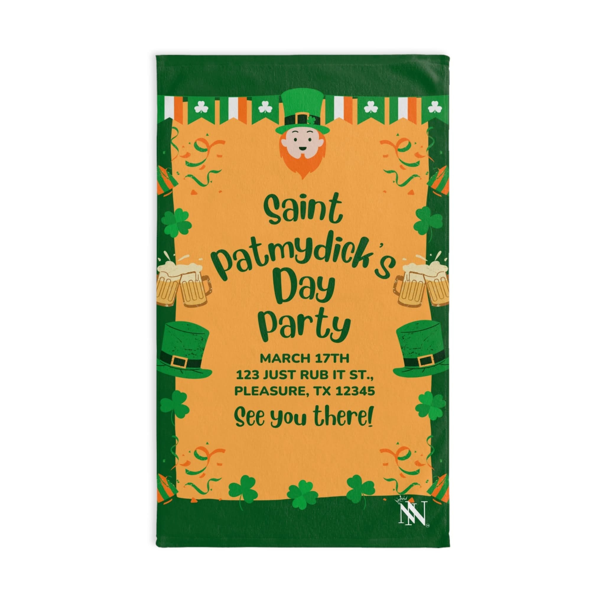 Saint PatMYDICK’s Day Party | Mix & Match Original Fun-Flirty Lovers’ Towels