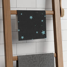 Sea Blue Star Pattern Black | Mix & Match Soft Fun-Flirty Lovers’ Towels