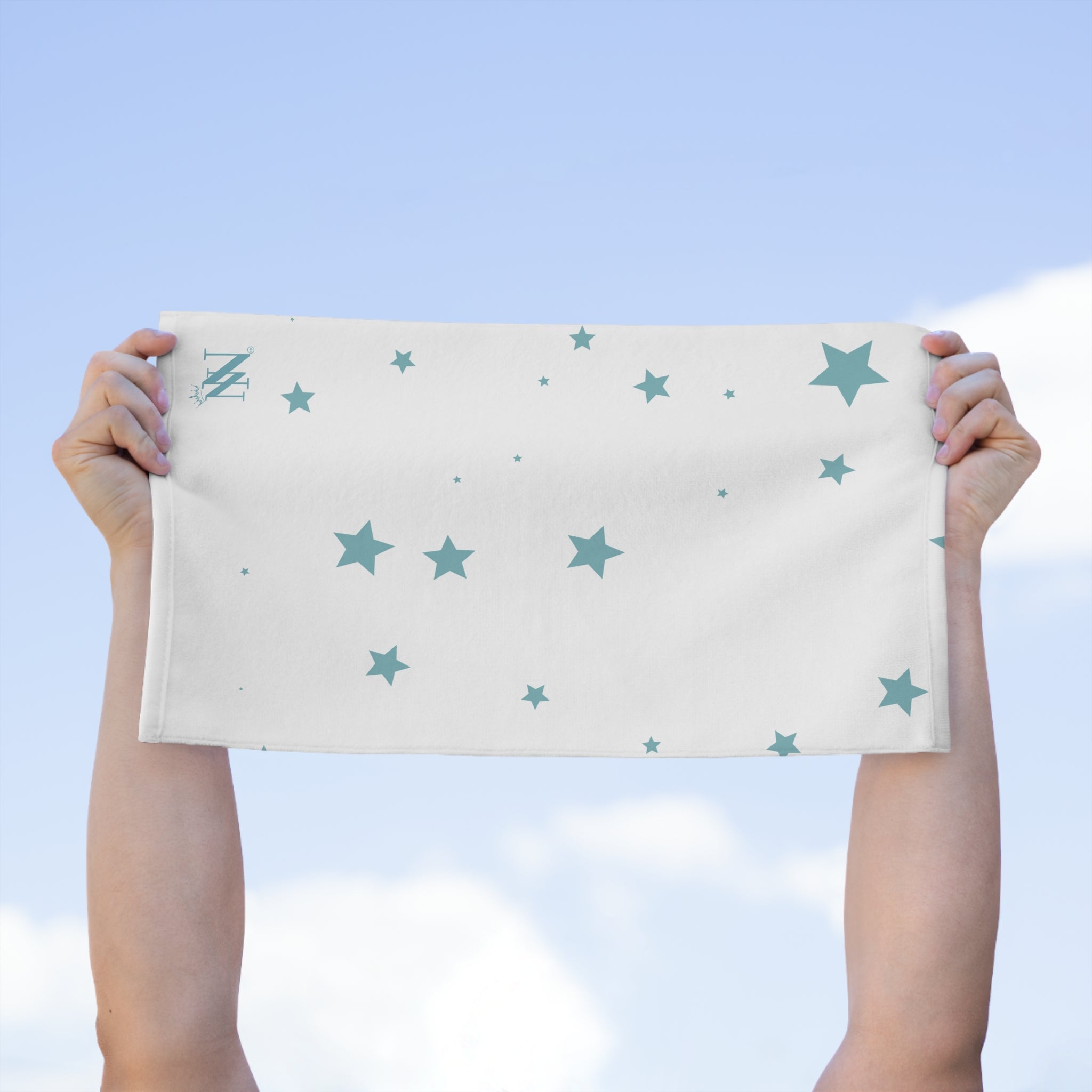 Sea Blue Star Pattern | Mix & Match Soft Fun-Flirty Lovers’ Towels