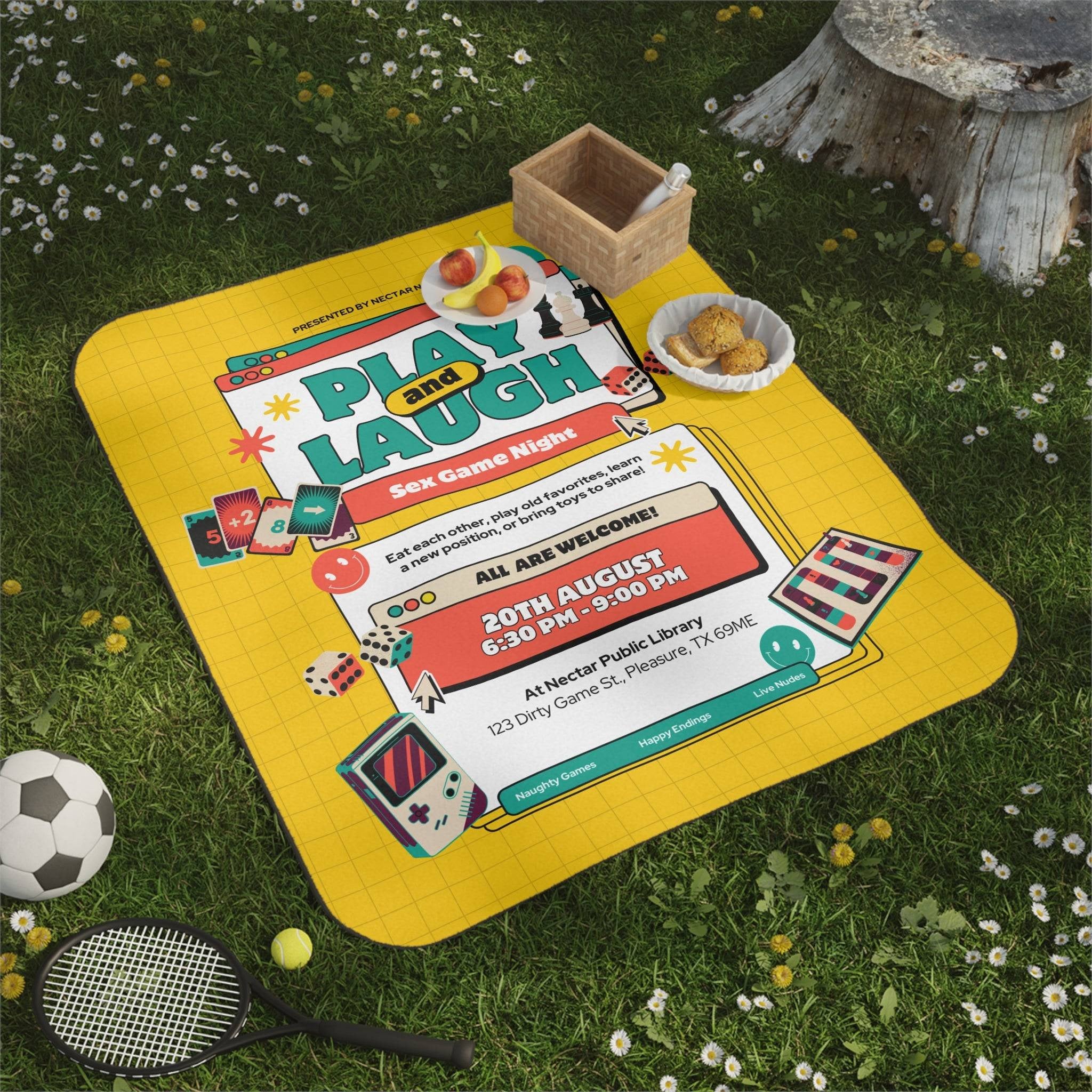 Sex Game Night | Mix Match Fun-Flirty Lovers’ Water-Resistant Blankets