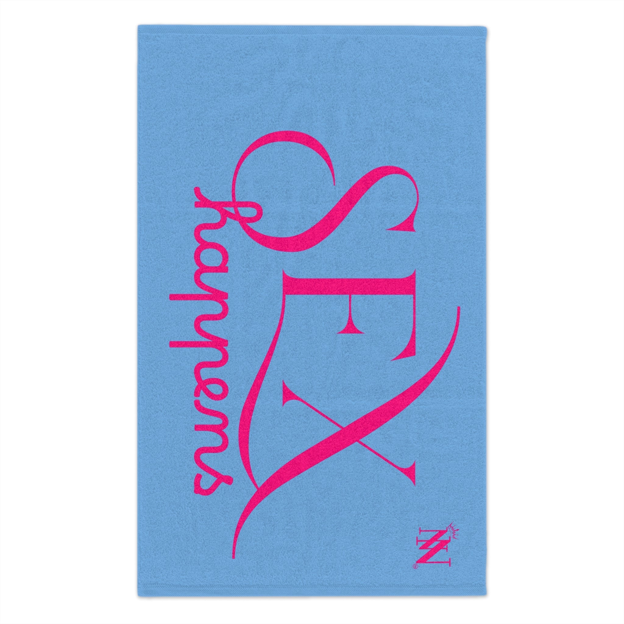Sex Happens Light Blue | Mix & Match Soft Fun-Flirty Lovers’ Towels