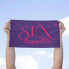 Sex Happens Purple | Mix & Match Soft Fun-Flirty Lovers’ Towels