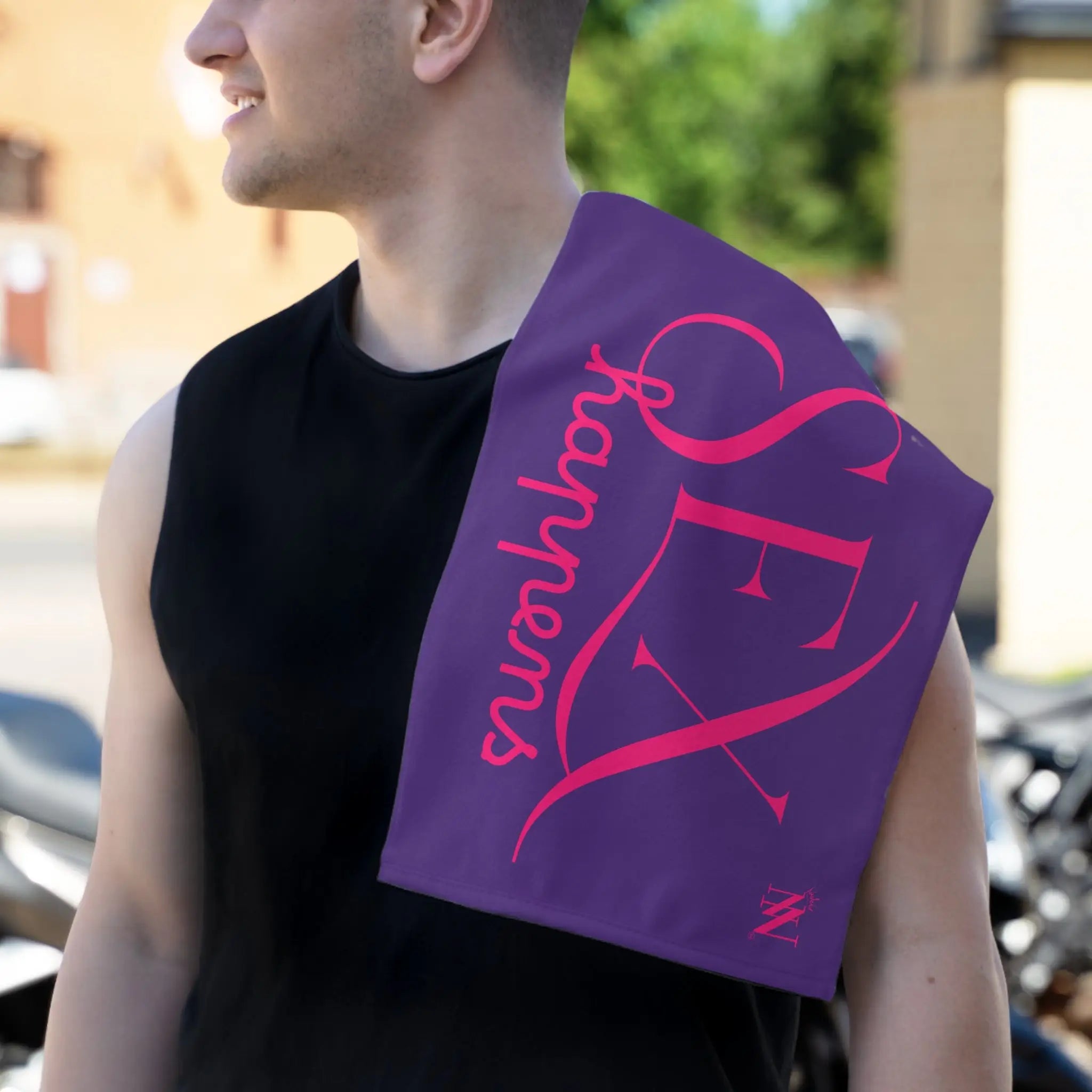 Sex Happens Purple | Mix & Match Soft Fun-Flirty Lovers’ Towels