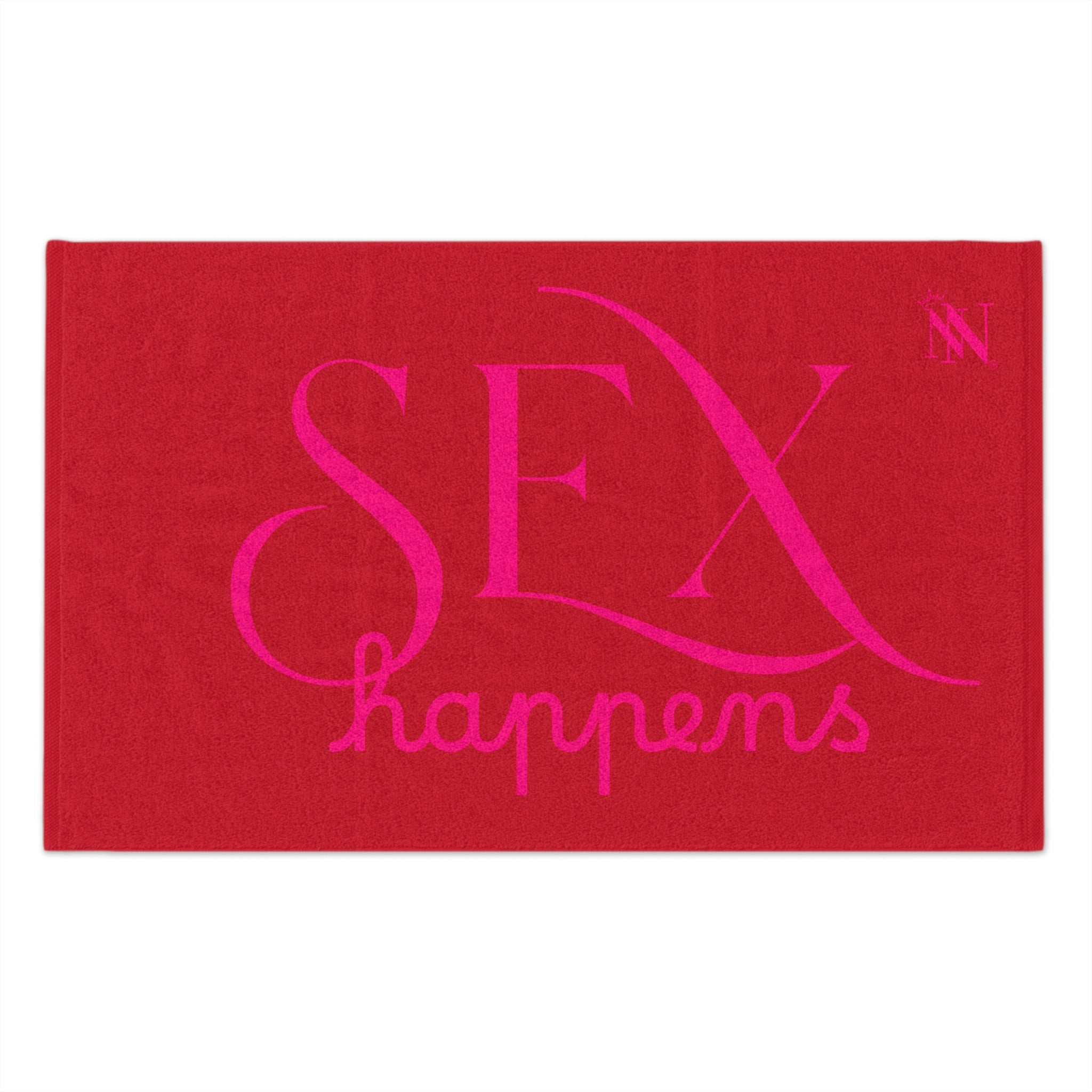 Sex Happens Red | Mix & Match Soft Fun-Flirty Lovers’ Towels