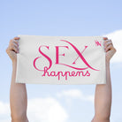 Sex Happens White | Mix & Match Soft Fun-Flirty Lovers’ Towels