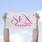 Sex Happens White | Mix & Match Soft Fun-Flirty Lovers’ Towels