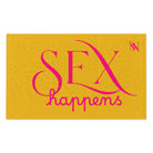 Sex Happens Yellow | Mix & Match Soft Fun-Flirty Lovers’ Towels