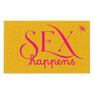 Sex Happens Yellow | Mix & Match Soft Fun-Flirty Lovers’ Towels