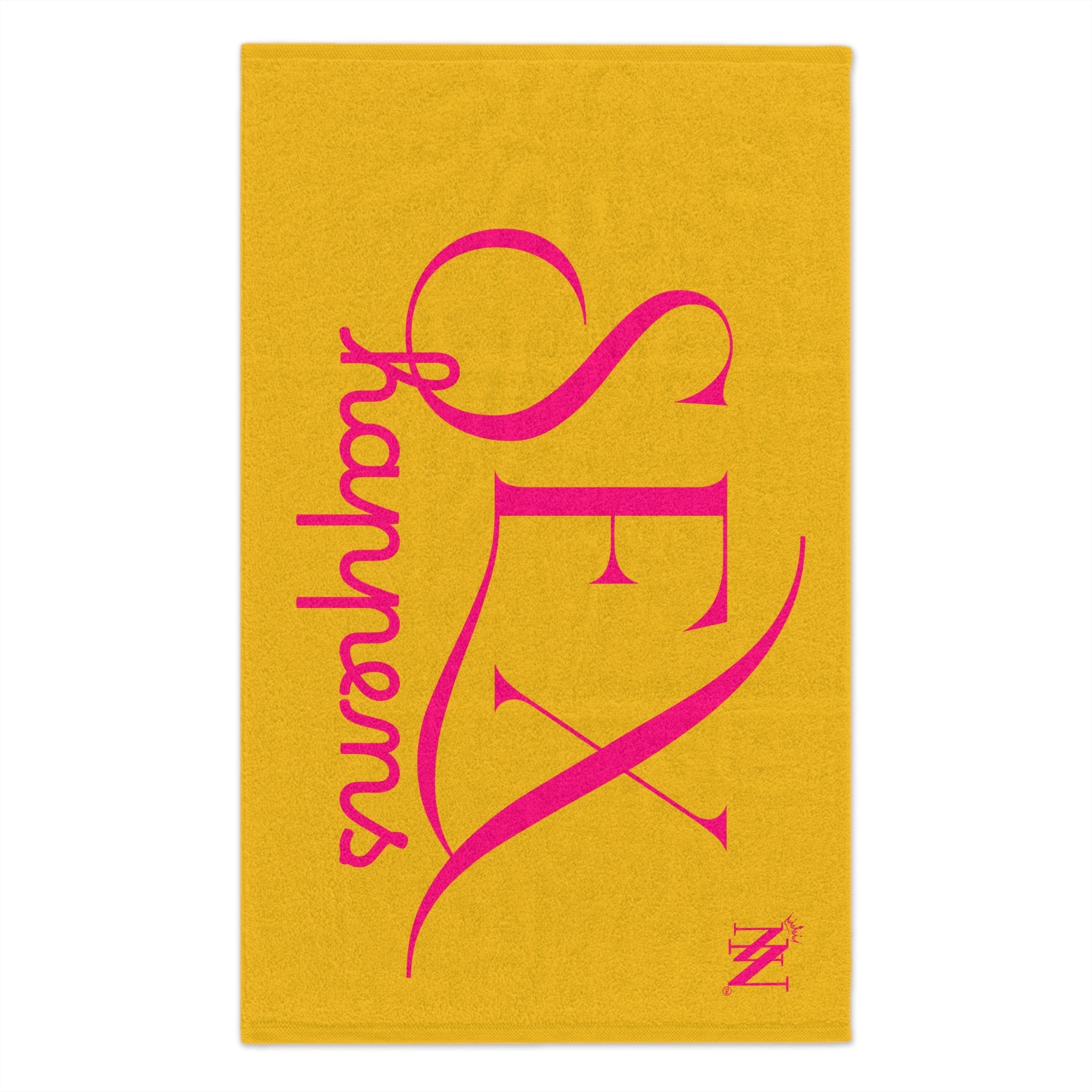 Sex Happens Yellow | Mix & Match Soft Fun-Flirty Lovers’ Towels