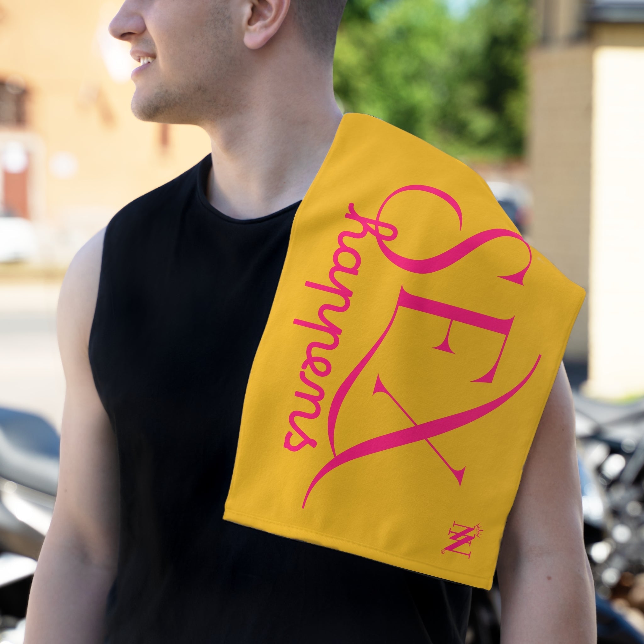 Sex Happens Yellow | Mix & Match Soft Fun-Flirty Lovers’ Towels