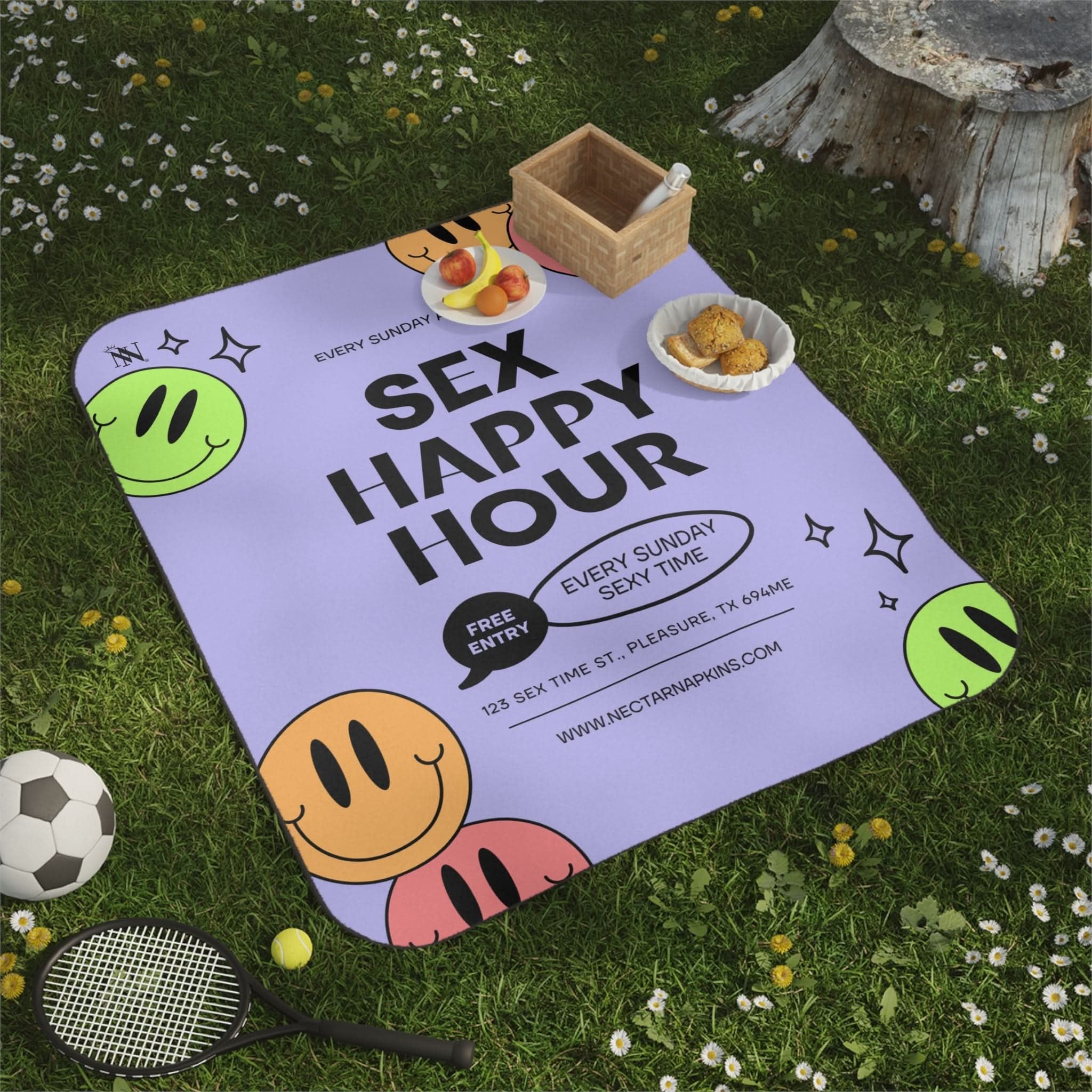 Sex Happy Hour | Mix Match Fun-Flirty Lovers’ Water-Resistant Blankets