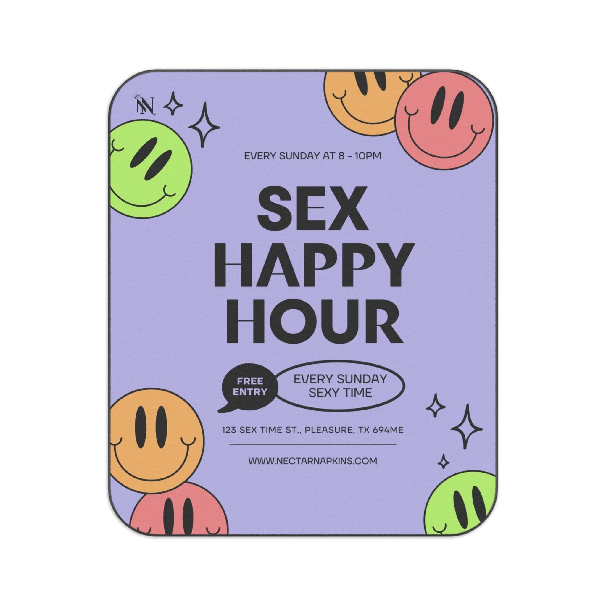 Sex Happy Hour | Mix Match Fun-Flirty Lovers’ Water-Resistant Blankets