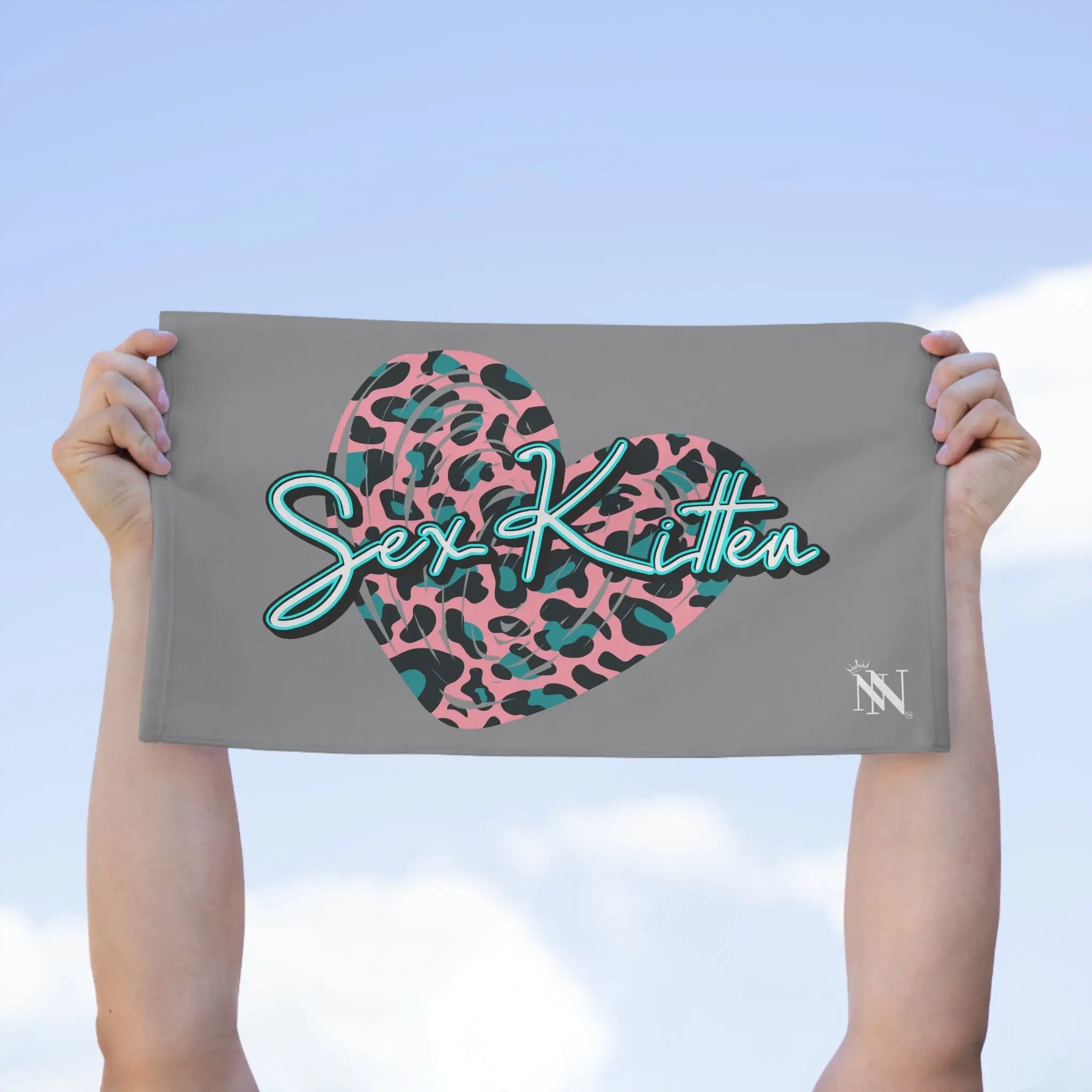 Sex Kitten Grey | Mix & Match Soft Fun-Flirty Lovers’ Towels