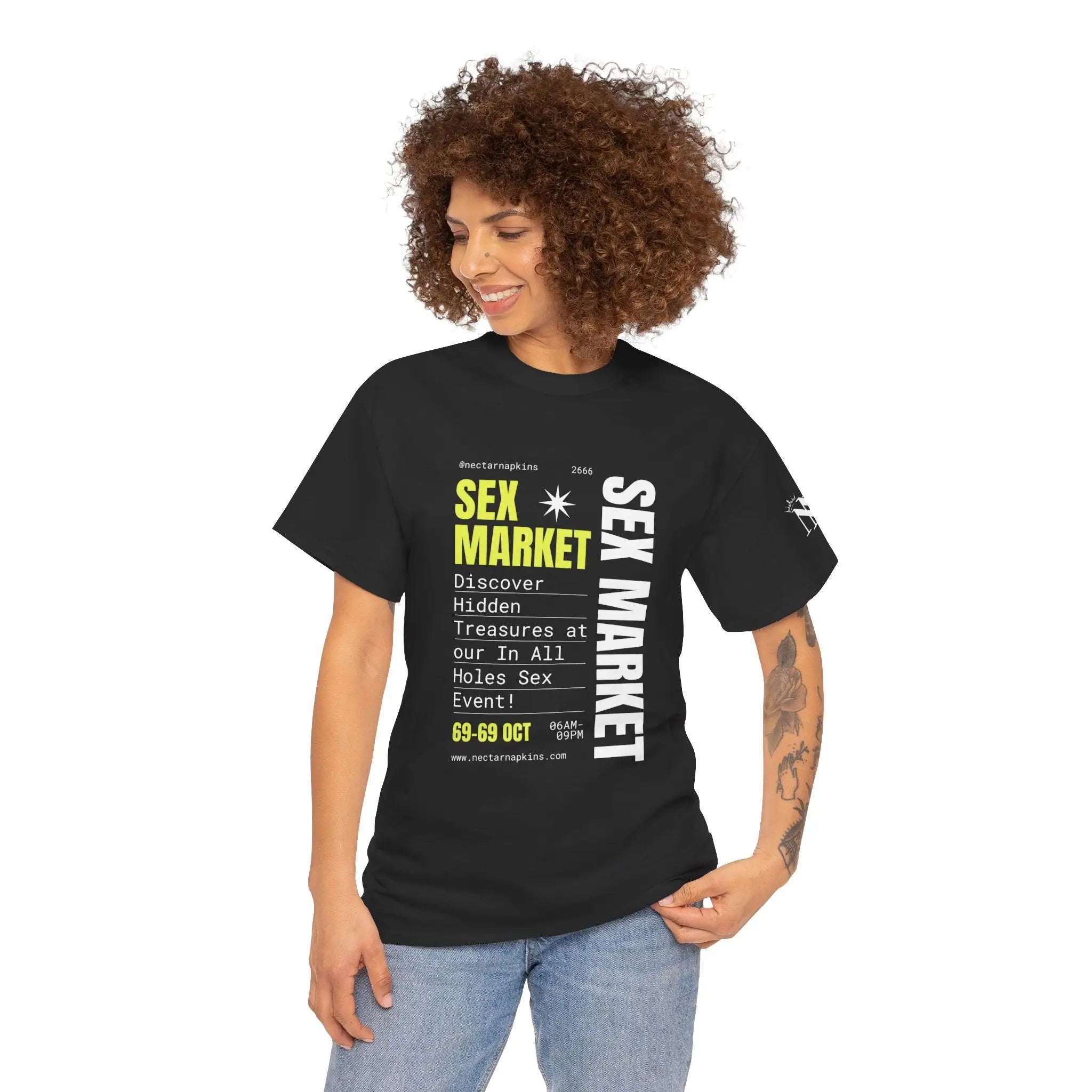 Sex Market | Mix & Match 100% Cotton Unisex Fun-Flirty Lovers’ Tees