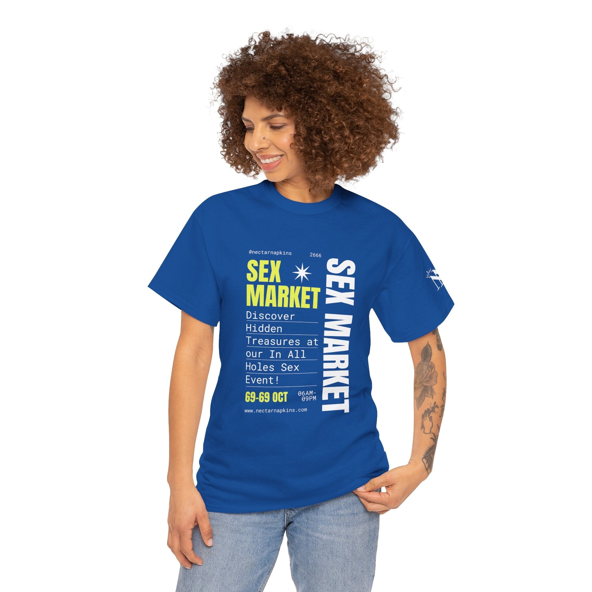 Sex Market | Mix & Match 100% Cotton Unisex Fun-Flirty Lovers’ Tees