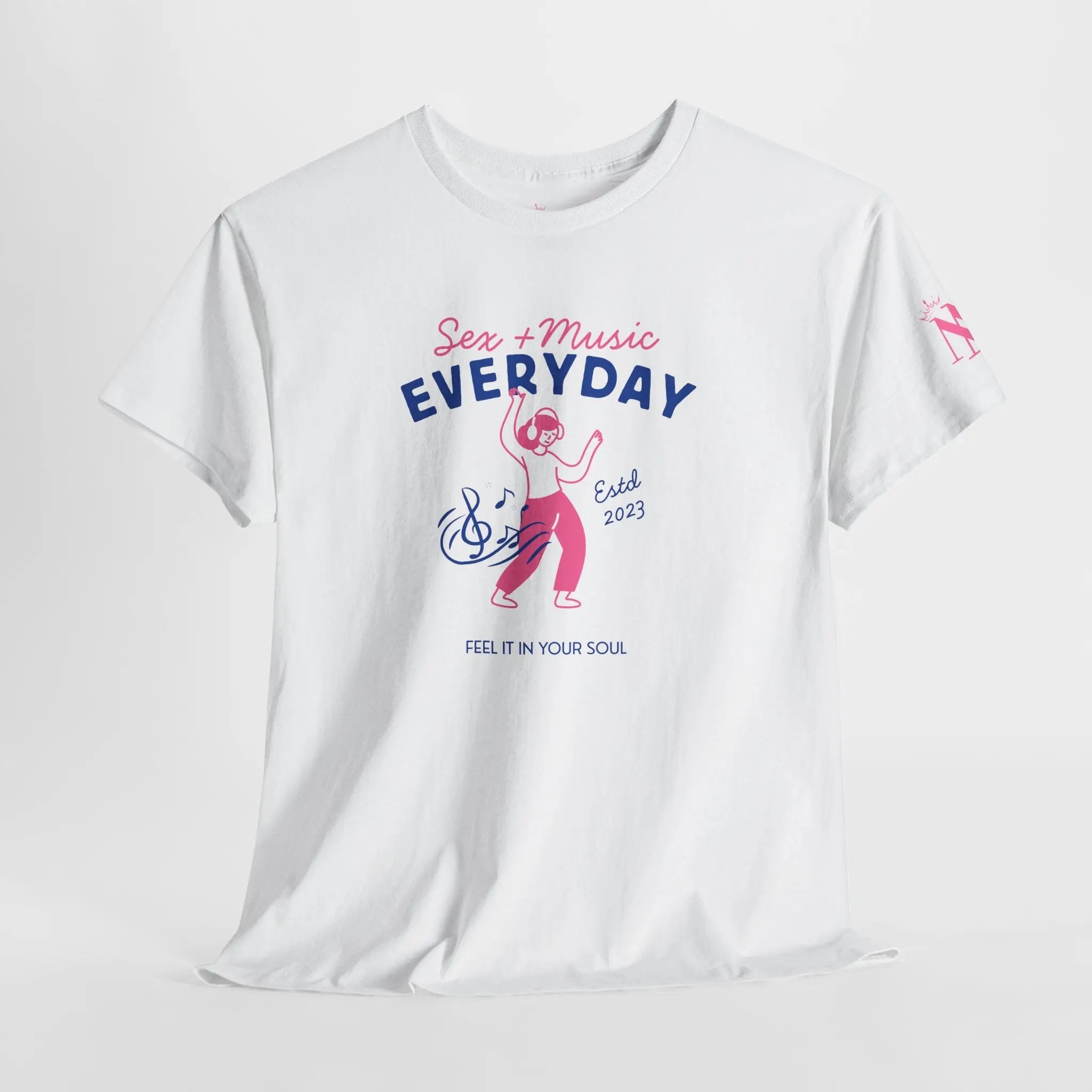 Sex + Music Everyday | Mix & Match Cotton Unisex Fun-Flirty Lovers’ T-Shirts