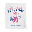 Sex + Music Everyday | Mix & Match Soft Fun-Flirty Lovers’ Blankets