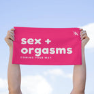 Sex + Orgasms Your Way Pink Mix & Match Soft Sex Towels | Flirty Lovers’ Gifts