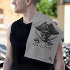 Sex Pirate Grey Mix & Match Soft Sex Towels | Naughty Lovers’ Gifts