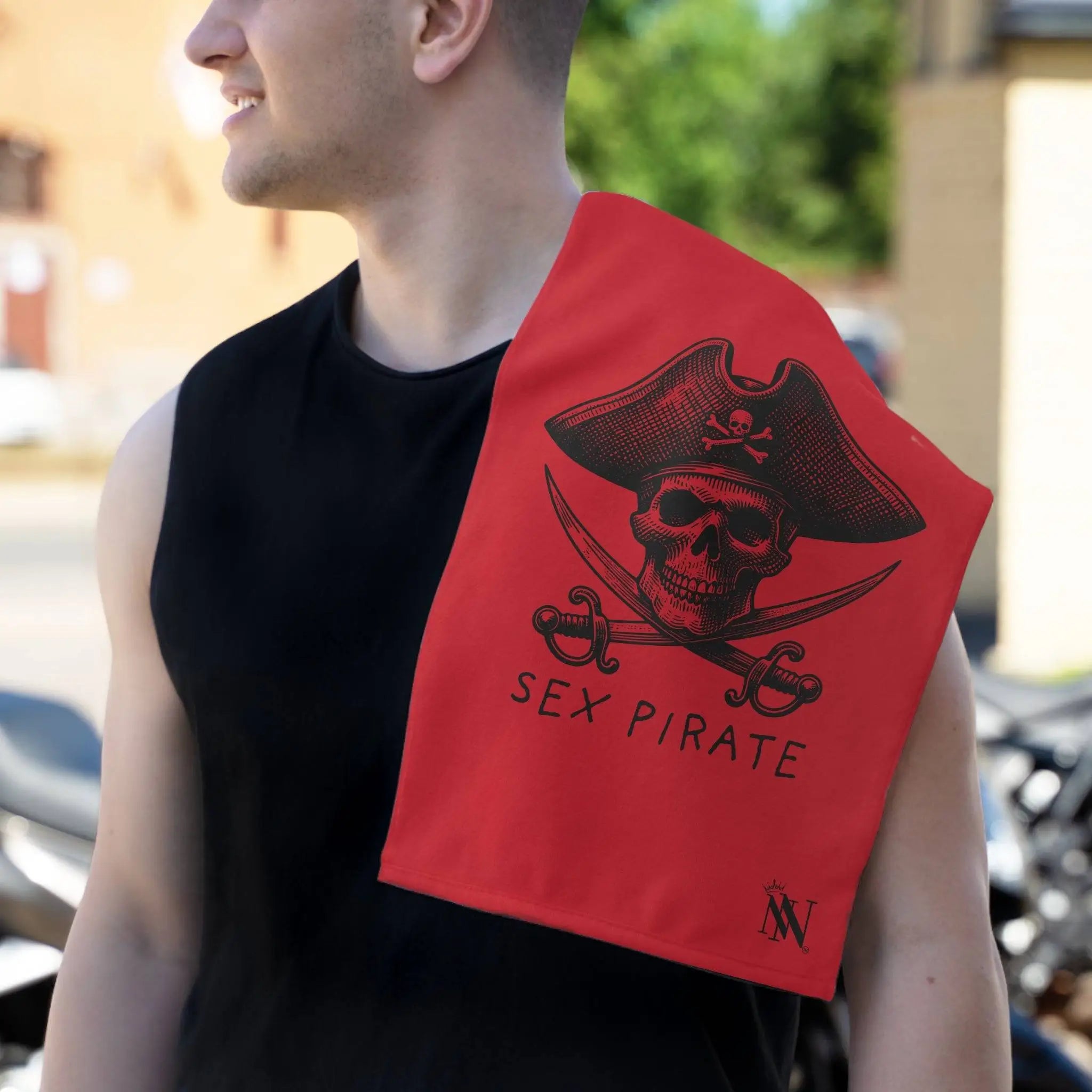 Sex Pirate Red Mix & Match Soft Sex Towels | Naughty Lovers’ Gifts