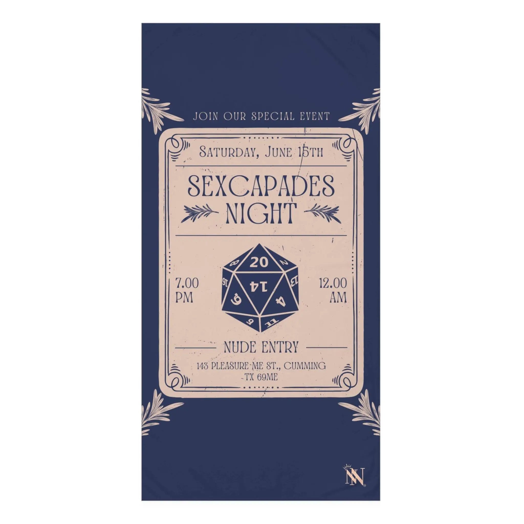 Sexcapades Night | Mix & Match Naughty XL Fun-Flirty Lovers’ Towels