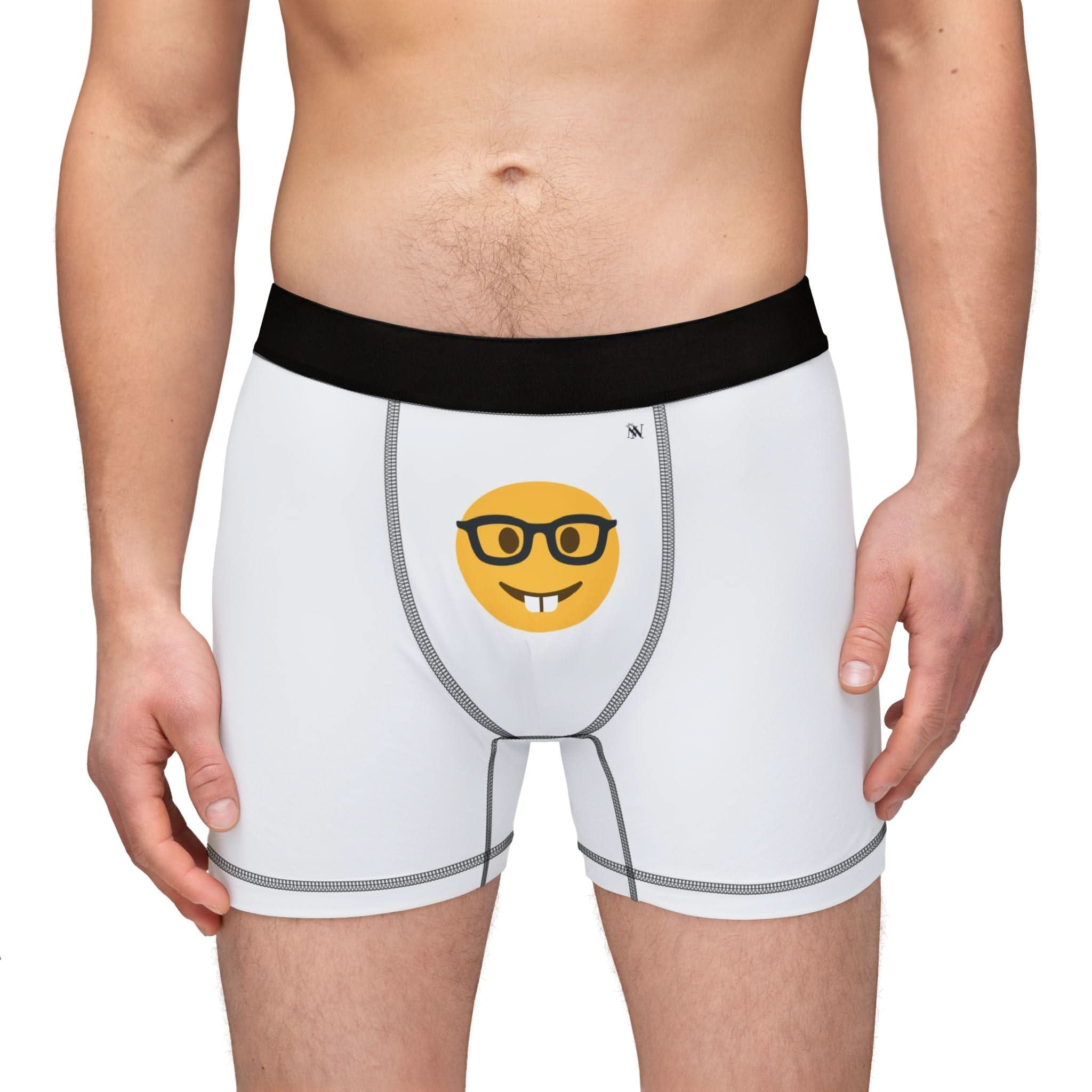 Sexy Nerd Emoji | Mix & Match Fun-Flirty Lovers’ Boxer Briefs