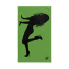 Sexy Trucker Girl Lime Green | Mix & Match Original Fun-Flirty Lovers’ Towels