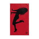 Sexy Trucker Girl Red | Mix & Match Original Fun-Flirty Lovers’ Towels