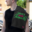 Shake Your Shamrocks Black | Mix & Match Soft Sex Towels | Flirty Lovers’ Gifts