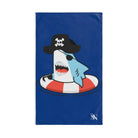 Shark Pirate Lifesaver Blue | Mix & Match Original Fun-Flirty Lovers’ Towels