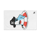 Shark Pirate Lifesaver White | Mix & Match Original Fun-Flirty Lovers’ Towels