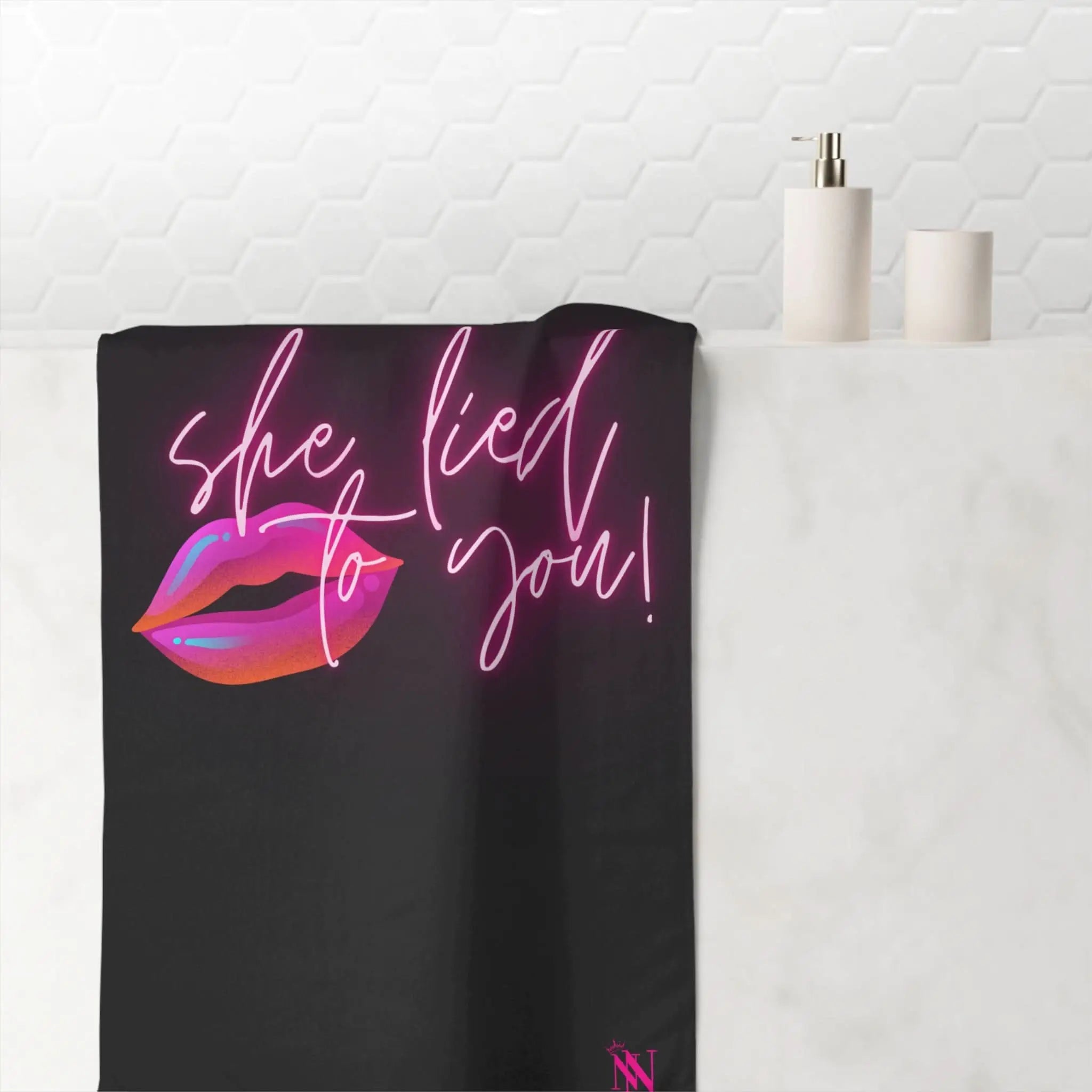 She Lied To You | Mix & Match Naughty XL Fun-Flirty Lovers’ Towels