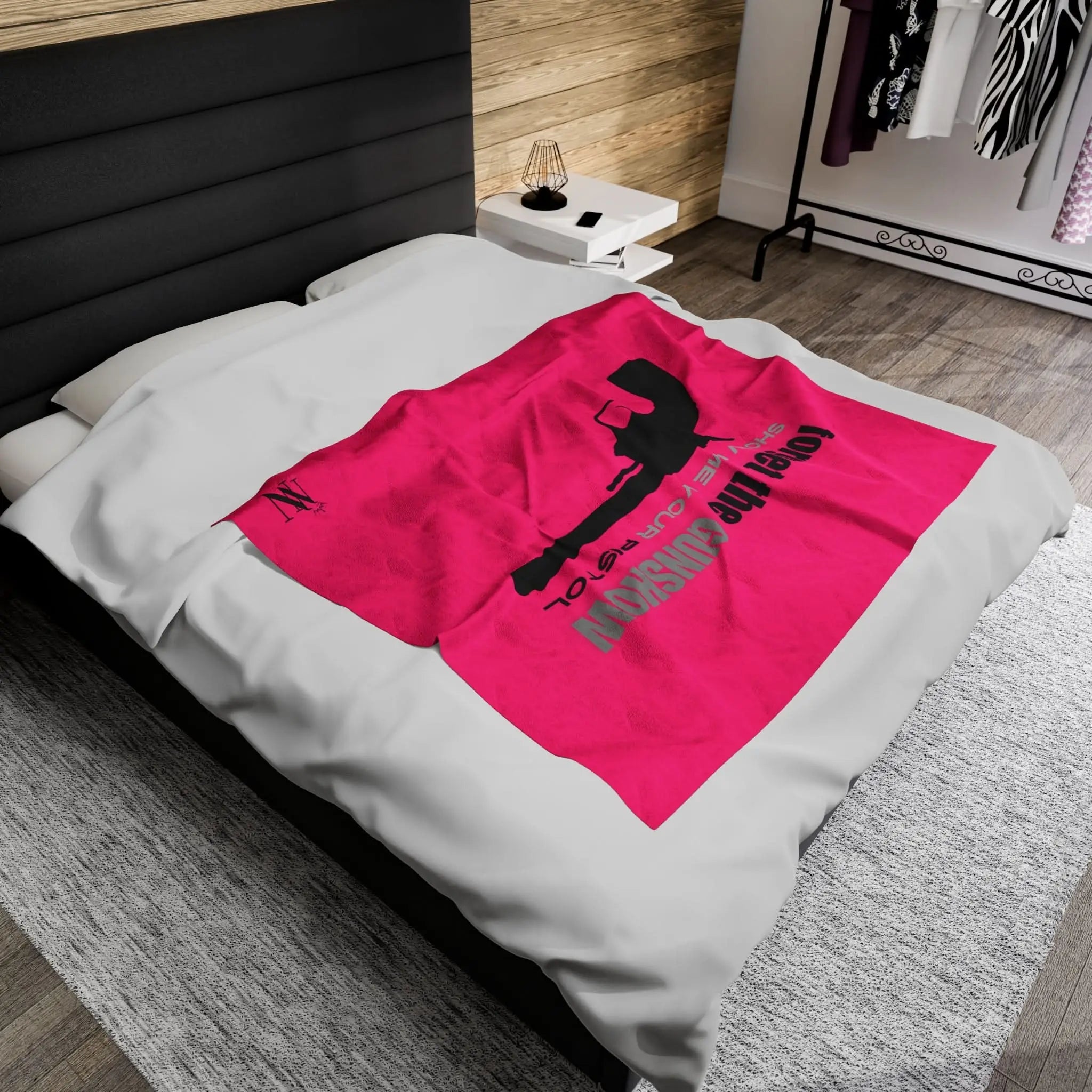 Show Me Your Pink Pistol | Mix & Match Fun-Flirty Lovers’ Blankets