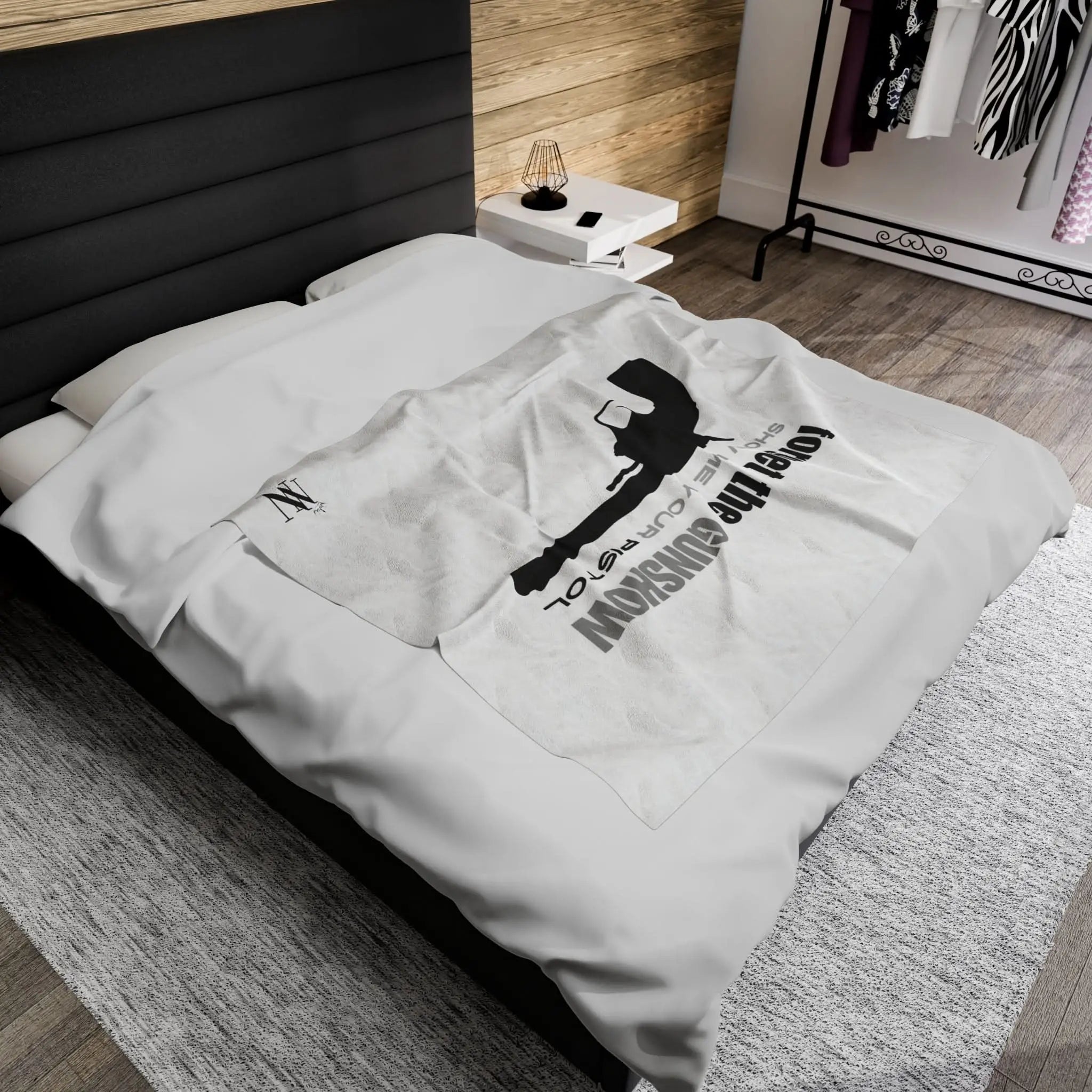 Show Me Your Pistol | Mix & Match Fun-Flirty Lovers’ Blankets